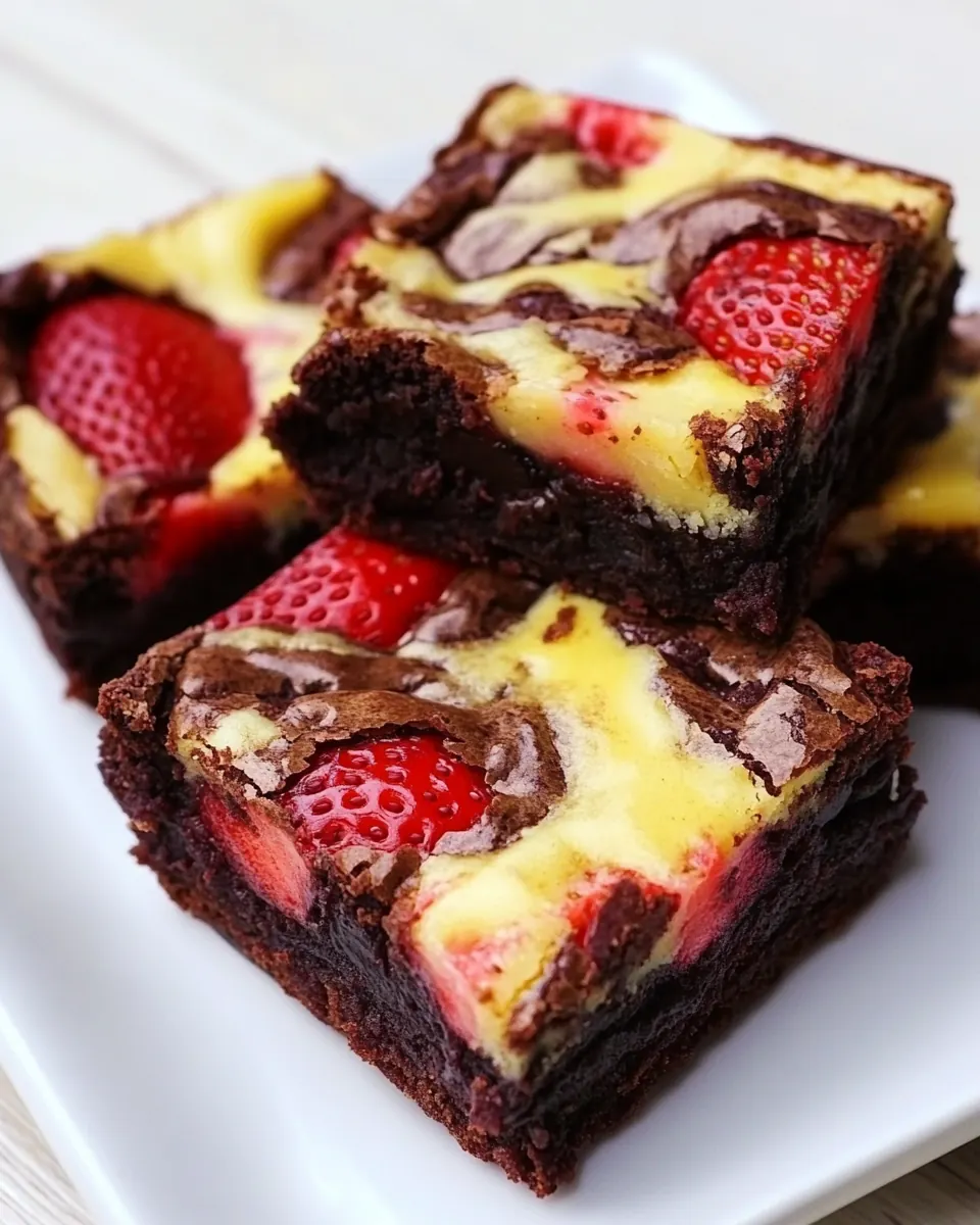 Strawberry Brownies