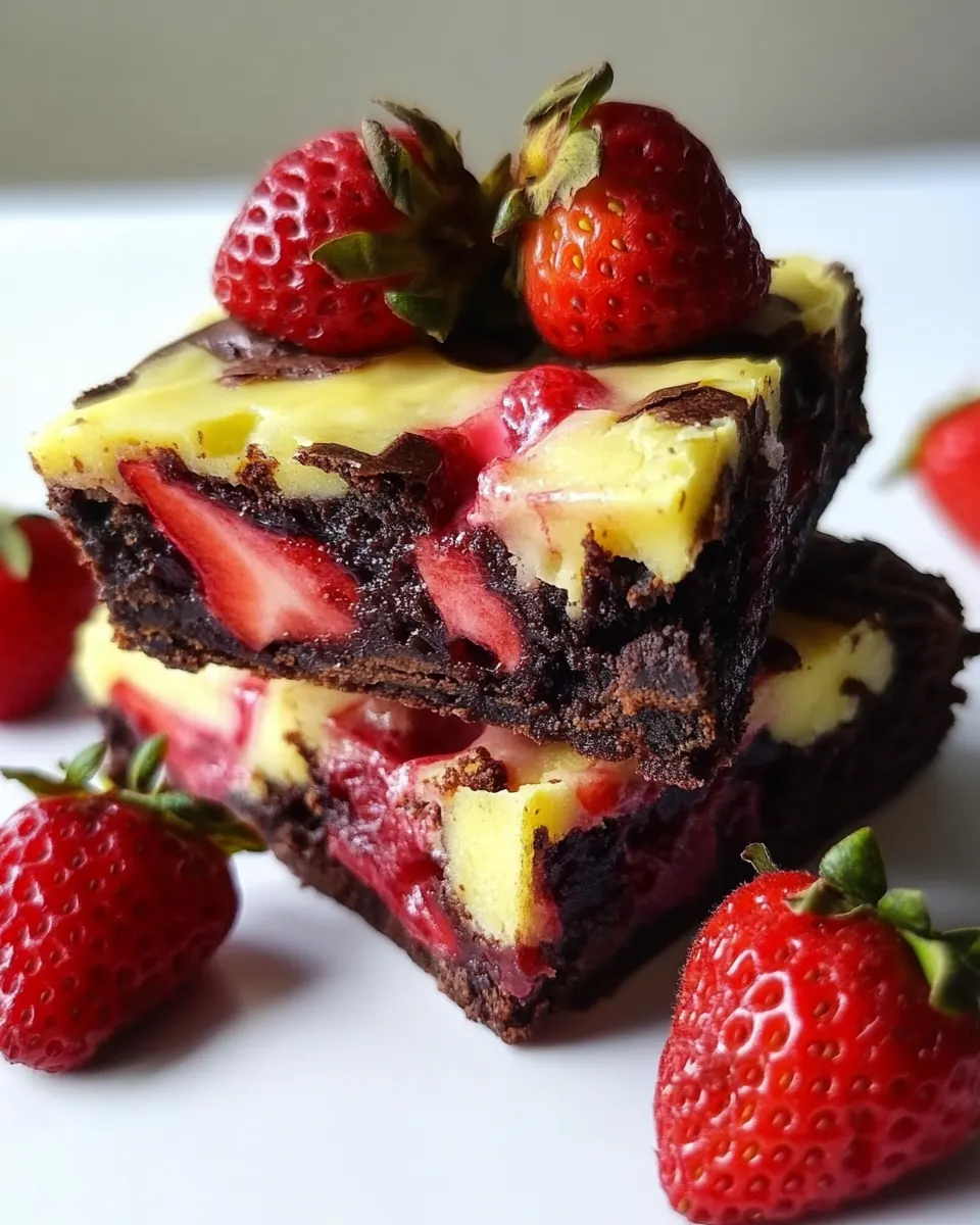 Strawberry Brownies