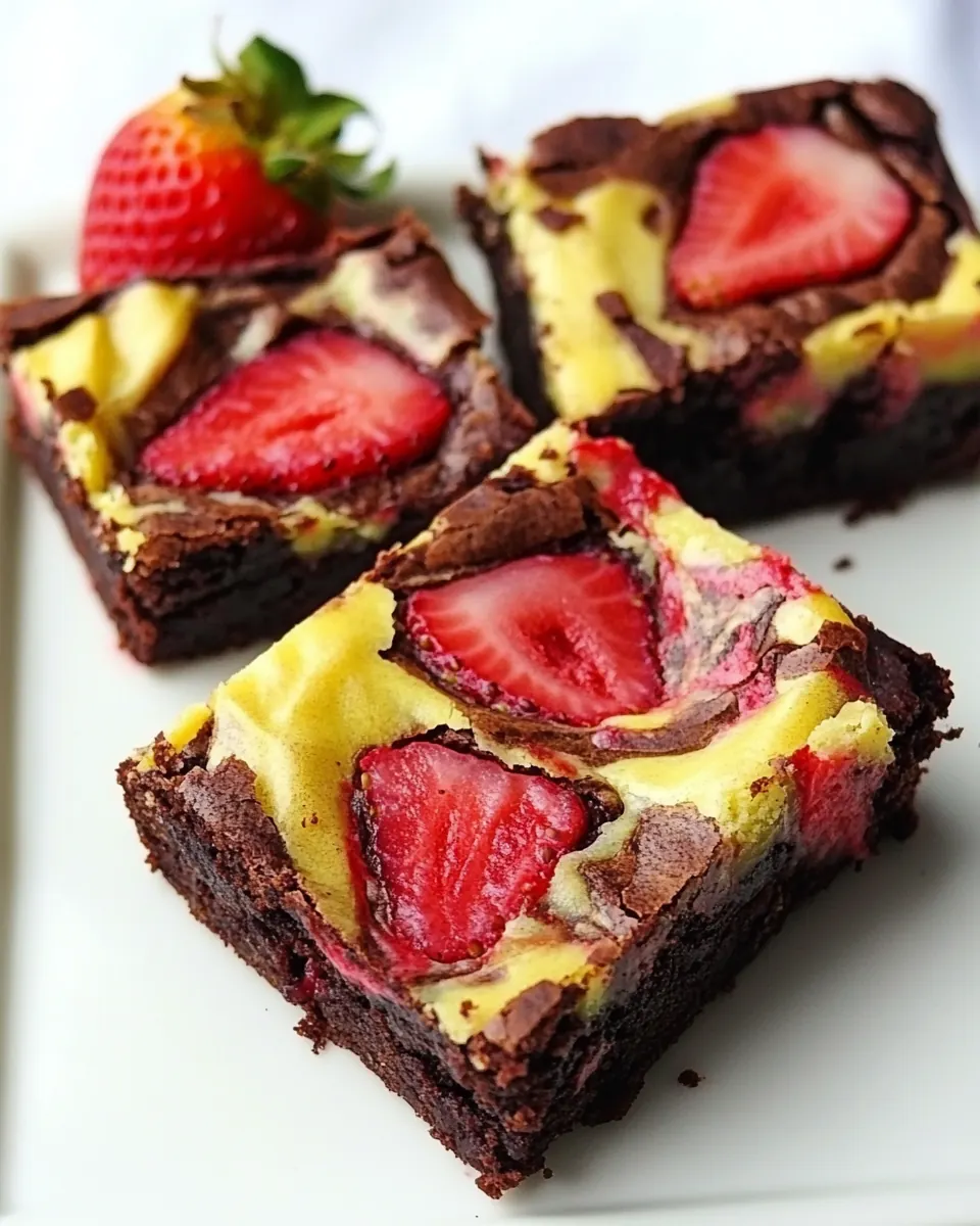 Strawberry Brownies