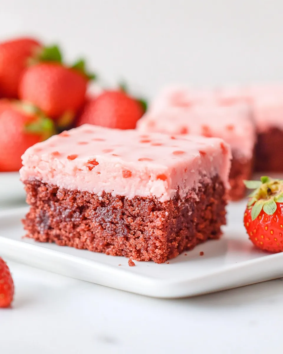 Strawberry Brownies