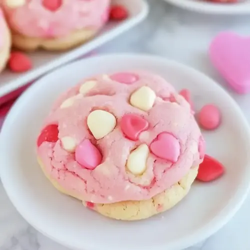 Strawberry Cake Mix Cookies
