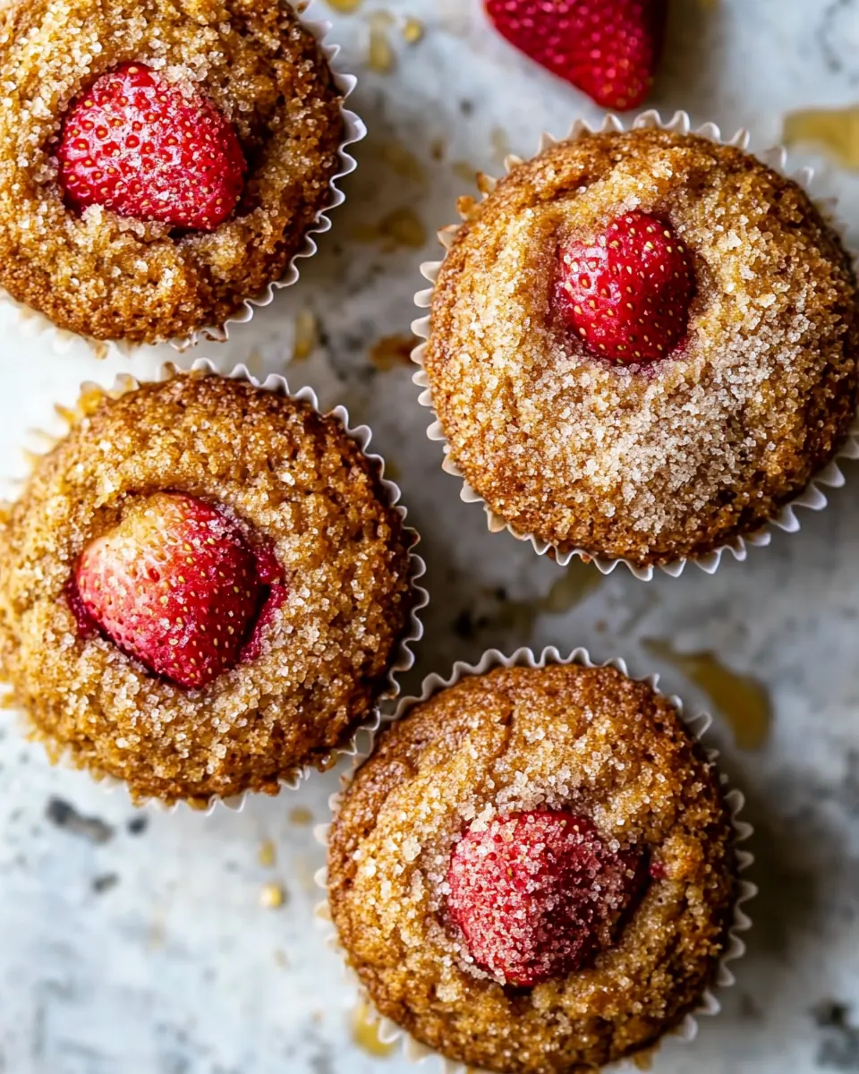 Strawberry Caramel Muffins