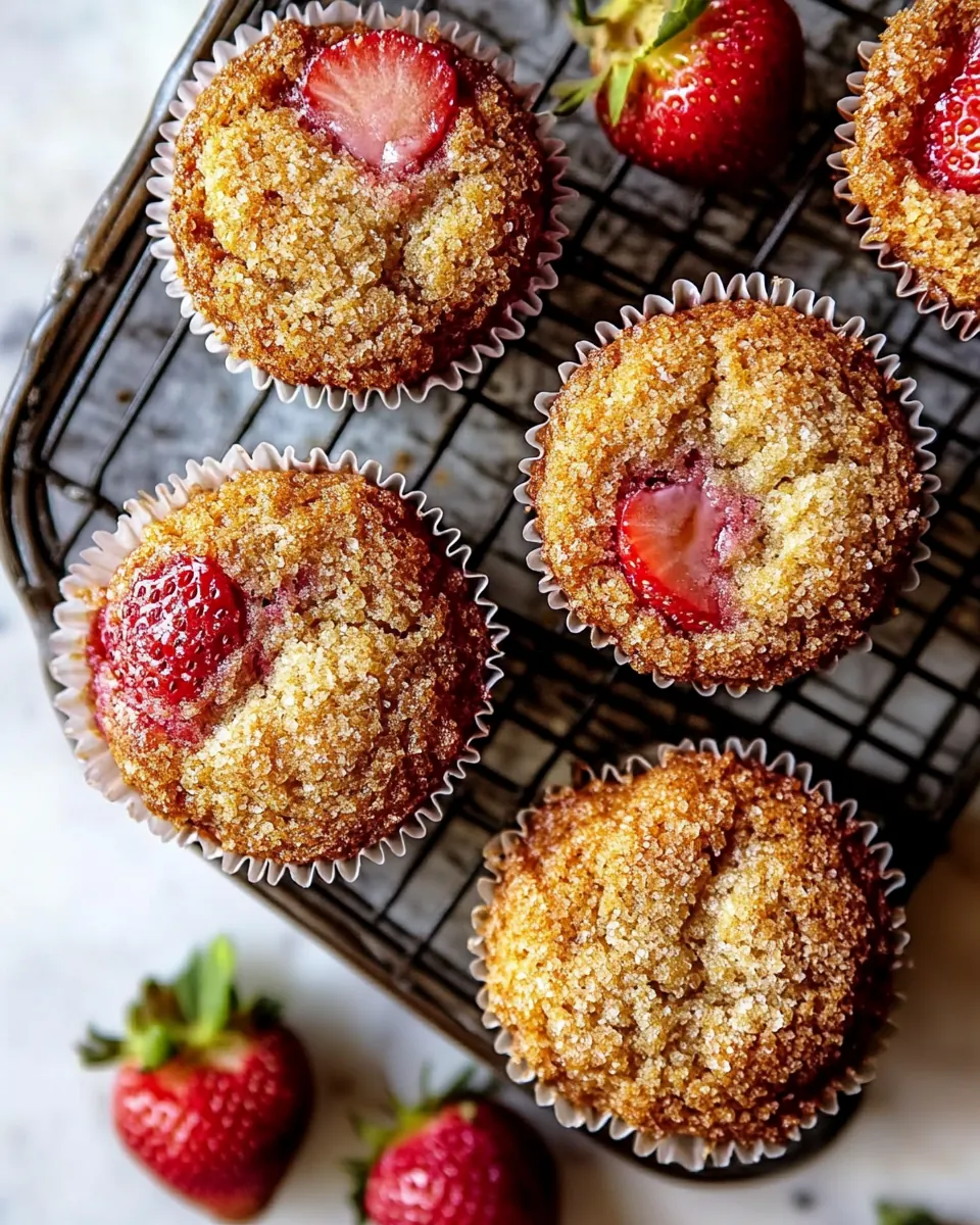 Strawberry Caramel Muffins
