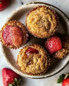 Strawberry Caramel Muffins