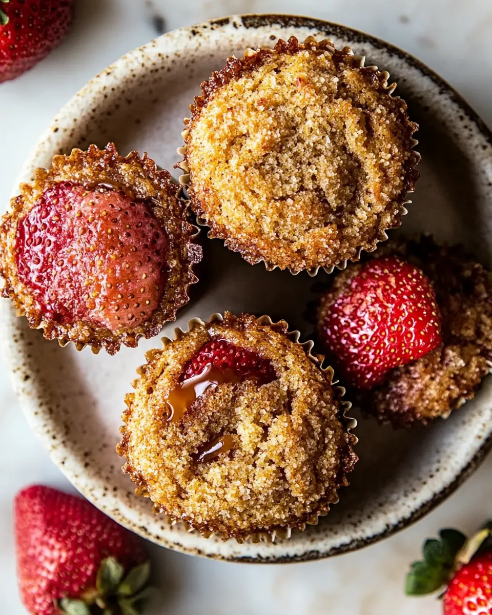 Strawberry Caramel Muffins