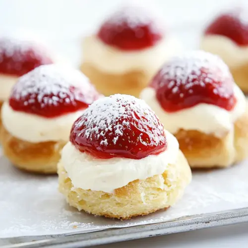 Strawberry Cheesecake Cream Puffs