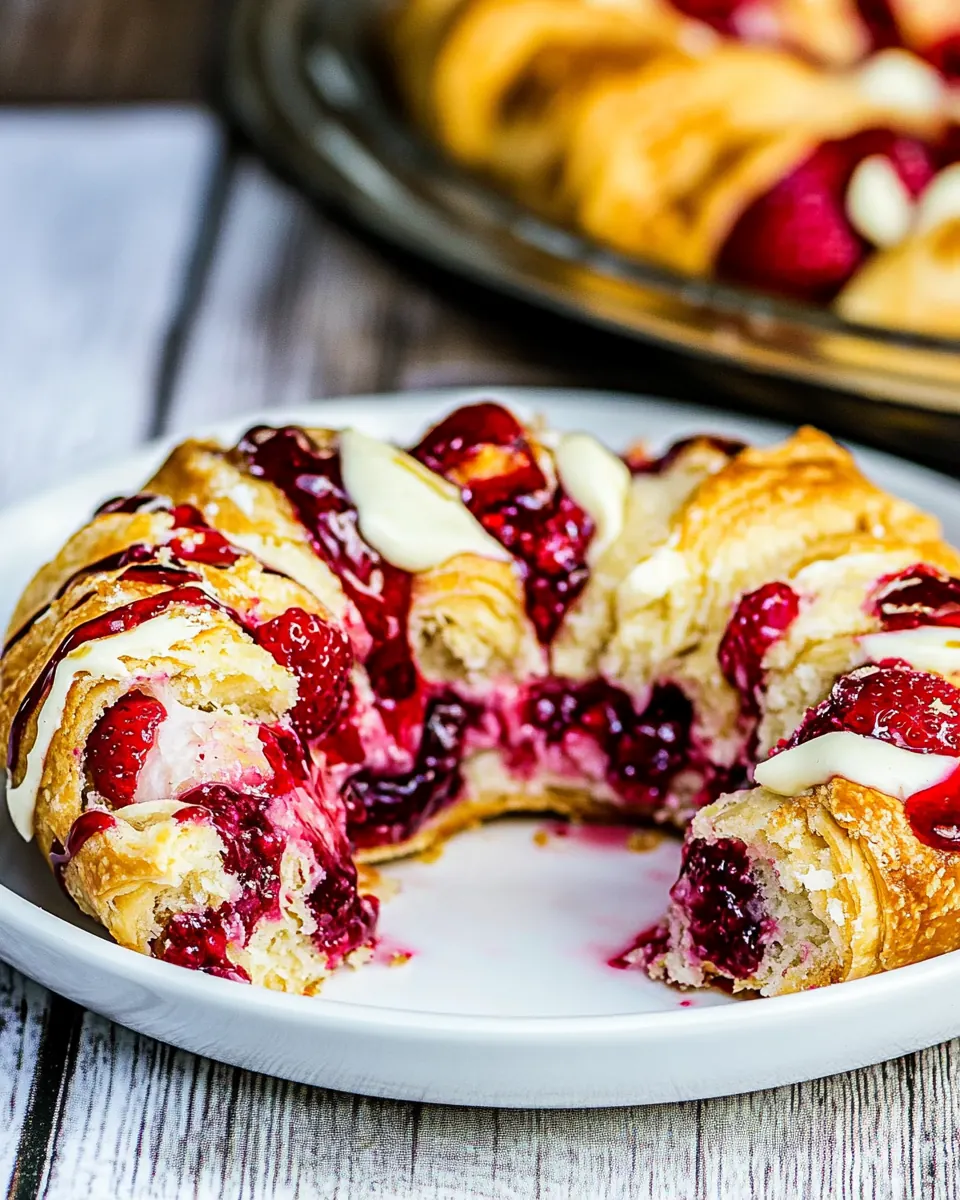Strawberry Cheesecake Crescent Ring