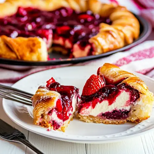 Strawberry Cheesecake Crescent Ring
