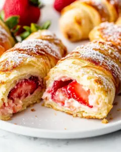 Strawberry Cheesecake Crescent Rolls
