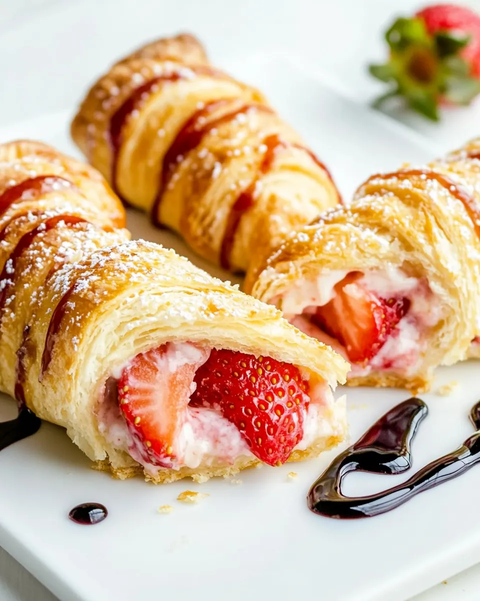 Strawberry Cheesecake Crescent Rolls