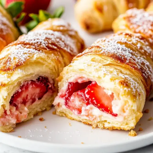 Strawberry Cheesecake Crescent Rolls