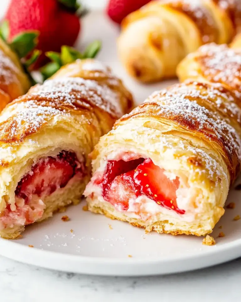 Strawberry Cheesecake Crescent Rolls