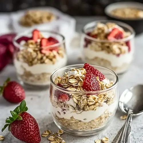Strawberry Cheesecake Overnight Oats