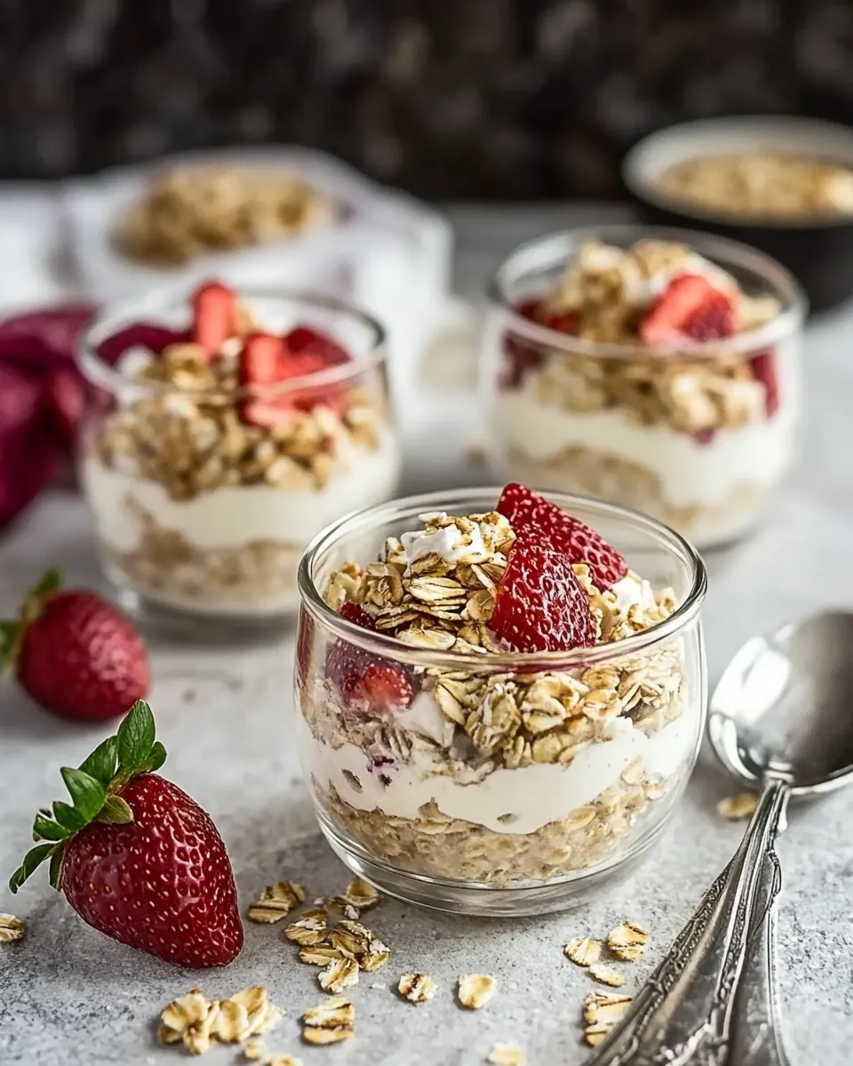 Strawberry Cheesecake Overnight Oats