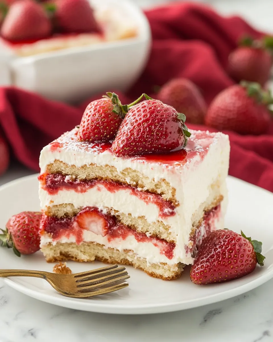 Strawberry Cheesecake Tiramisu