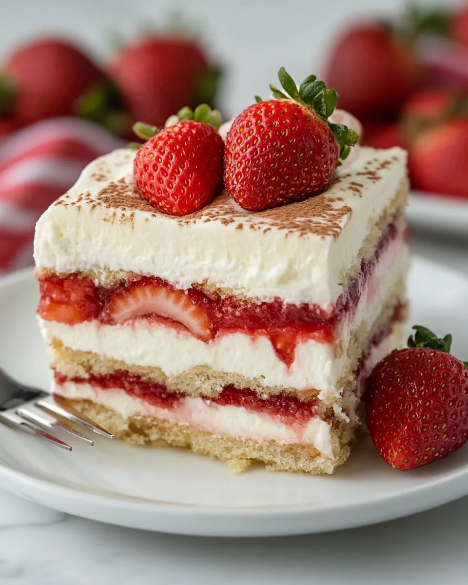 Strawberry Cheesecake Tiramisu