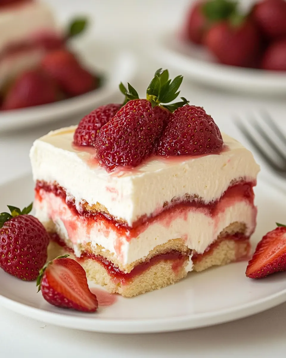 Strawberry Cheesecake Tiramisu