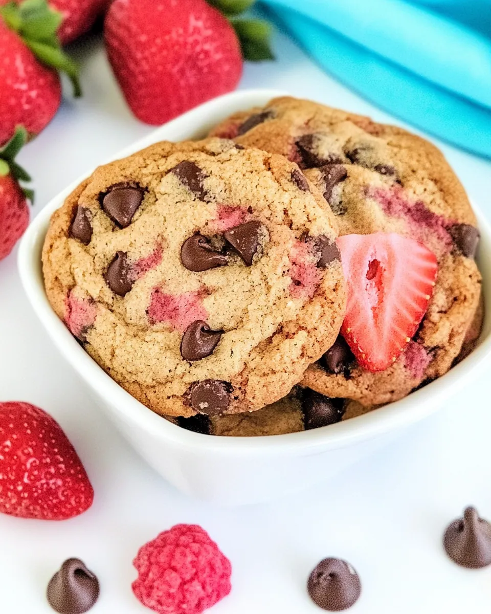 Strawberry Chocolate Chip Cookies