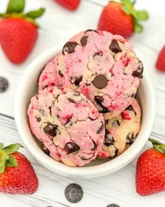 Strawberry Chocolate Chip Cookies