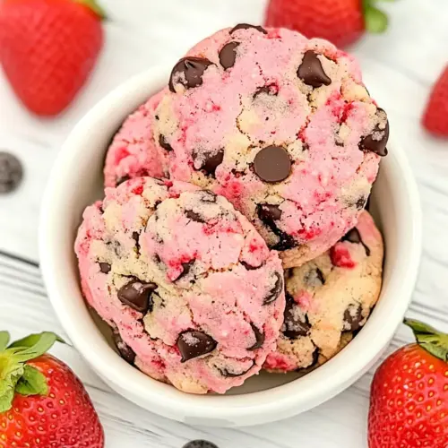 Strawberry Chocolate Chip Cookies