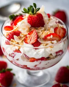 Strawberry Coconut Cheesecake Salad
