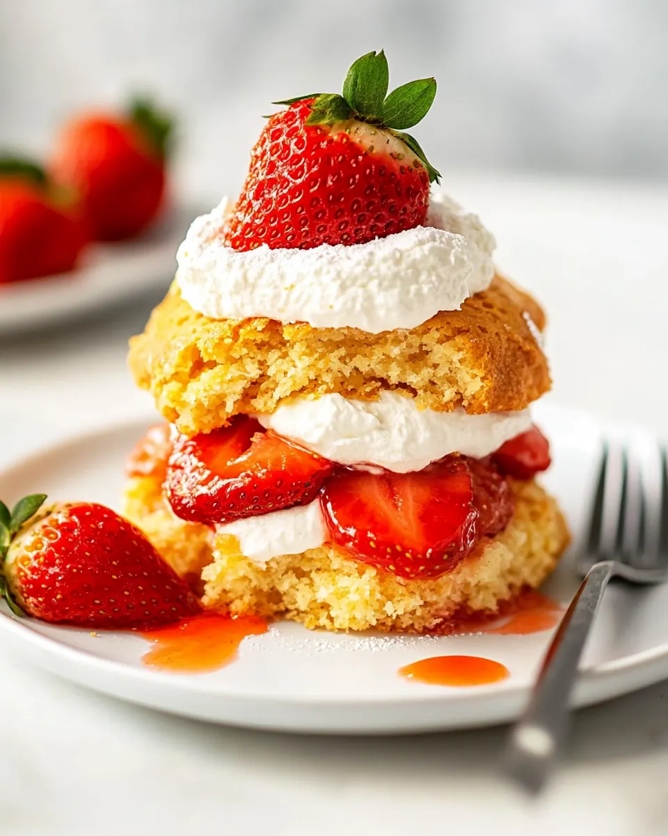 Strawberry Cornmeal Shortcake