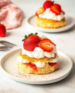 Strawberry Cornmeal Shortcake