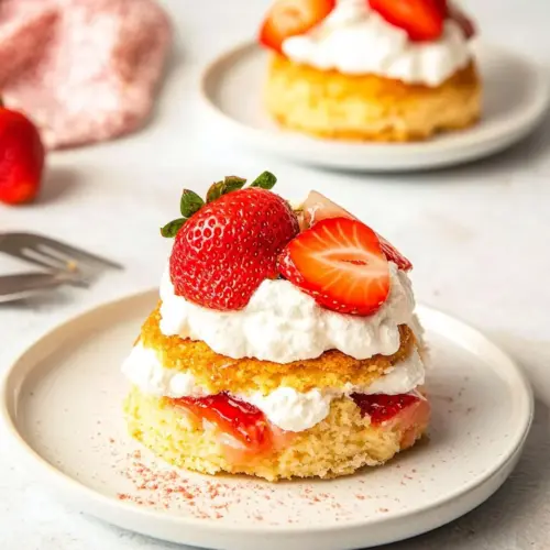 Strawberry Cornmeal Shortcake