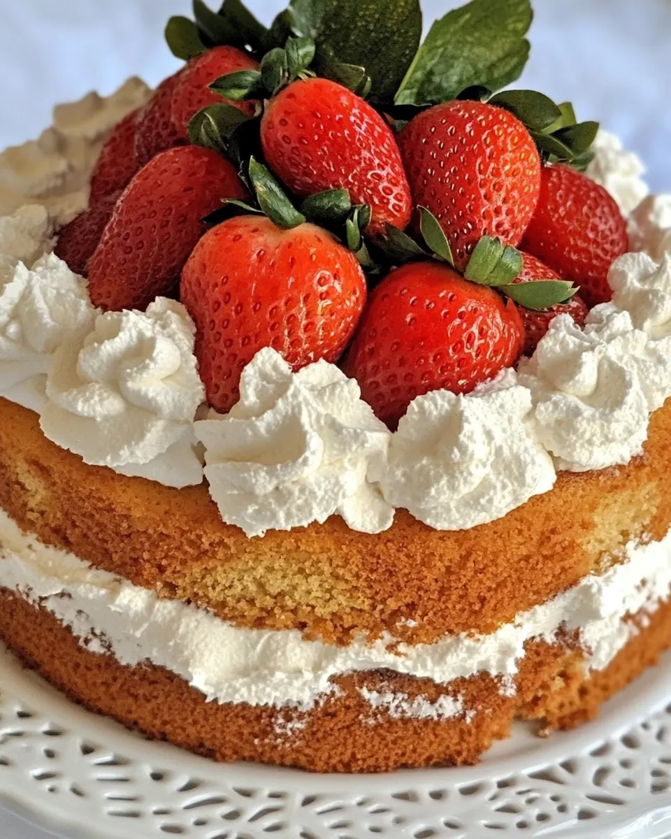 Strawberry Cream Cake