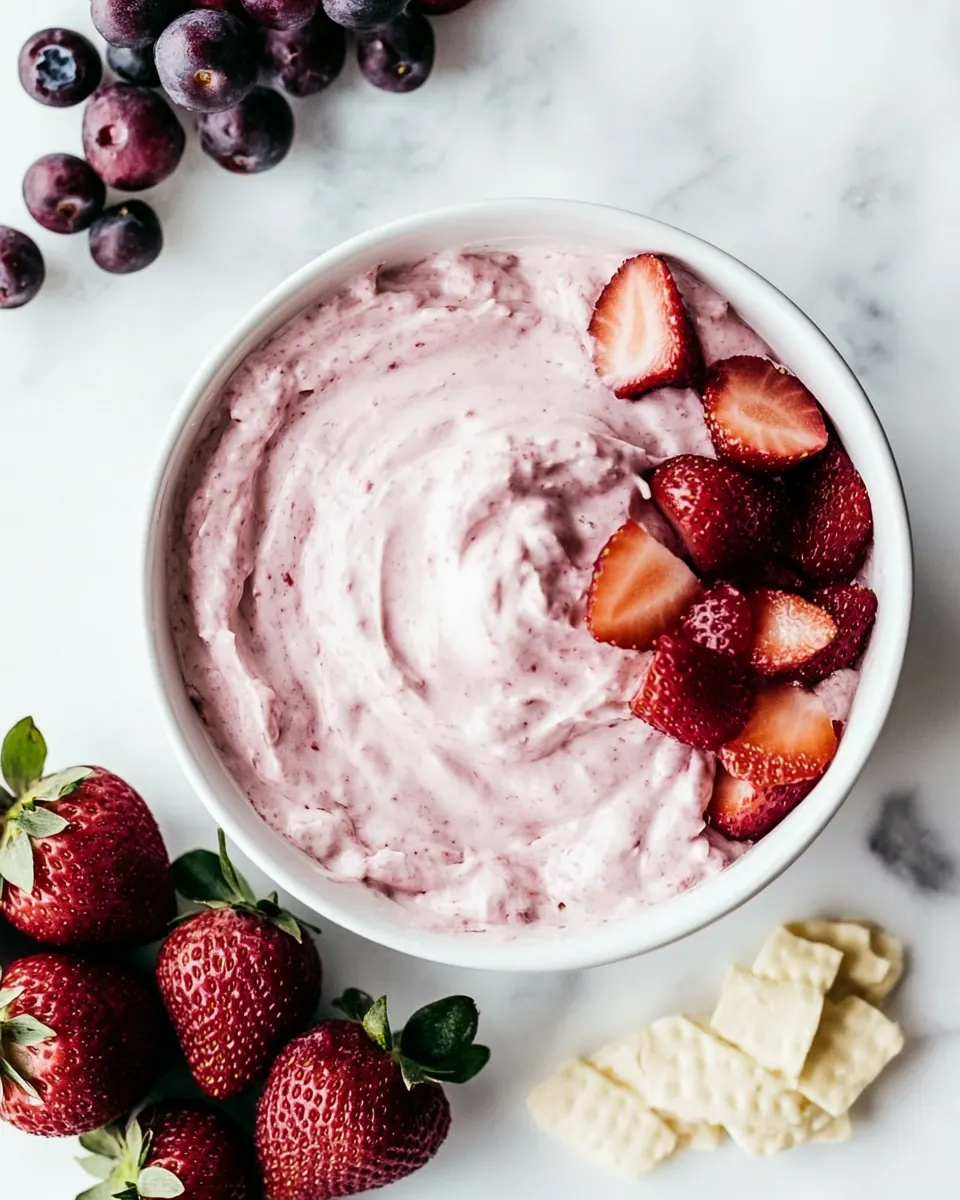 Strawberry Cream Cheese Fruit Dip