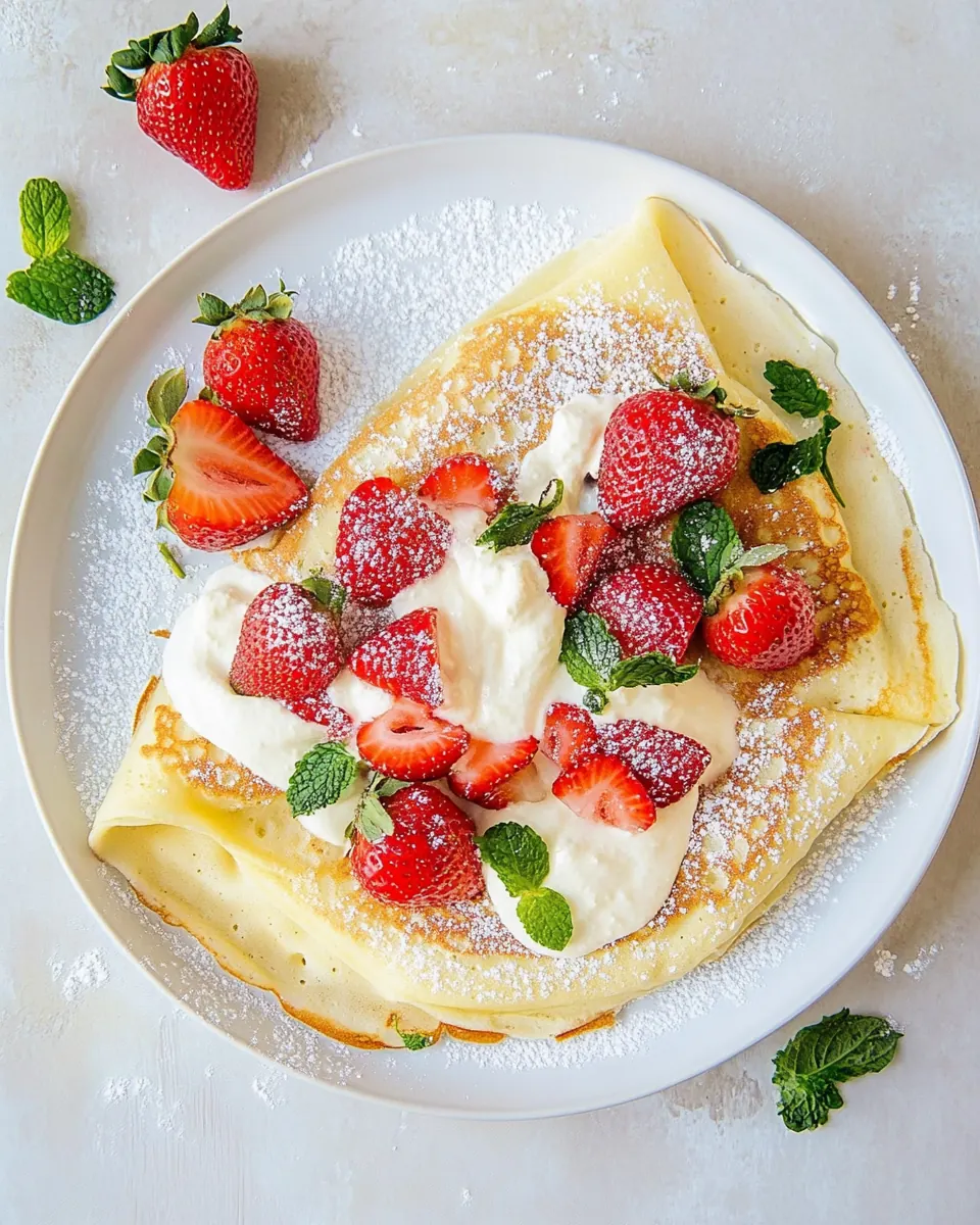 Strawberry Crepes