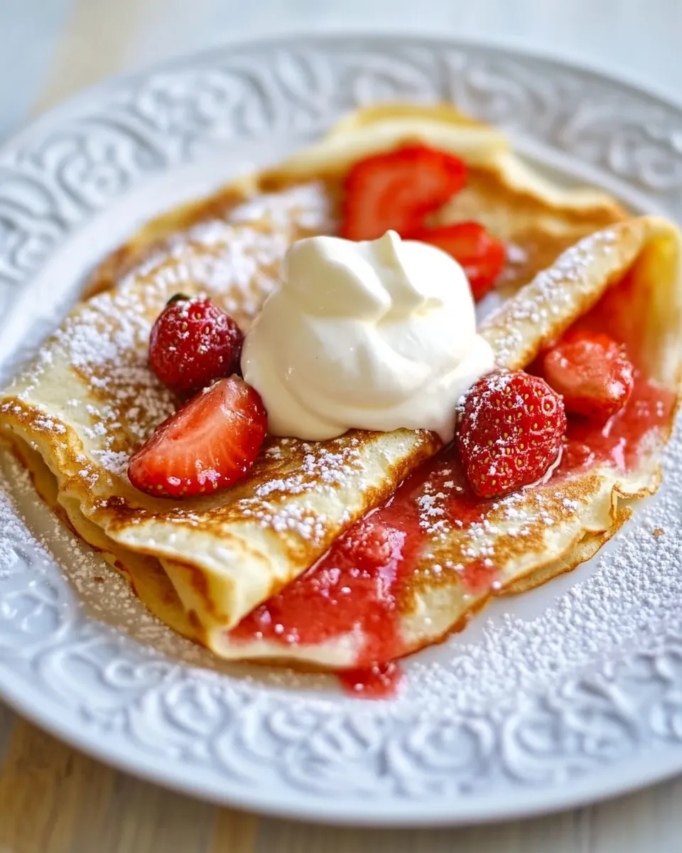 Strawberry Crepes