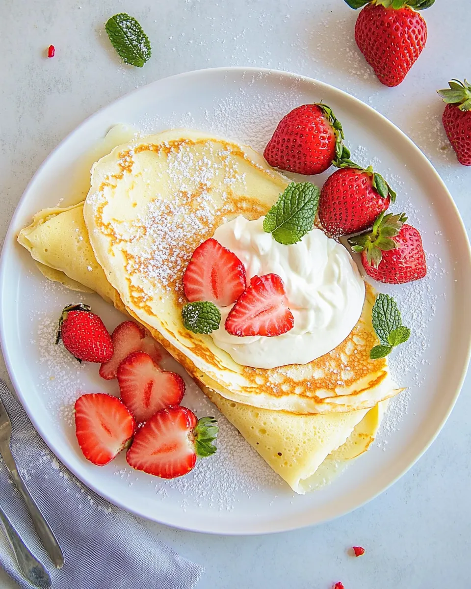 Strawberry Crepes