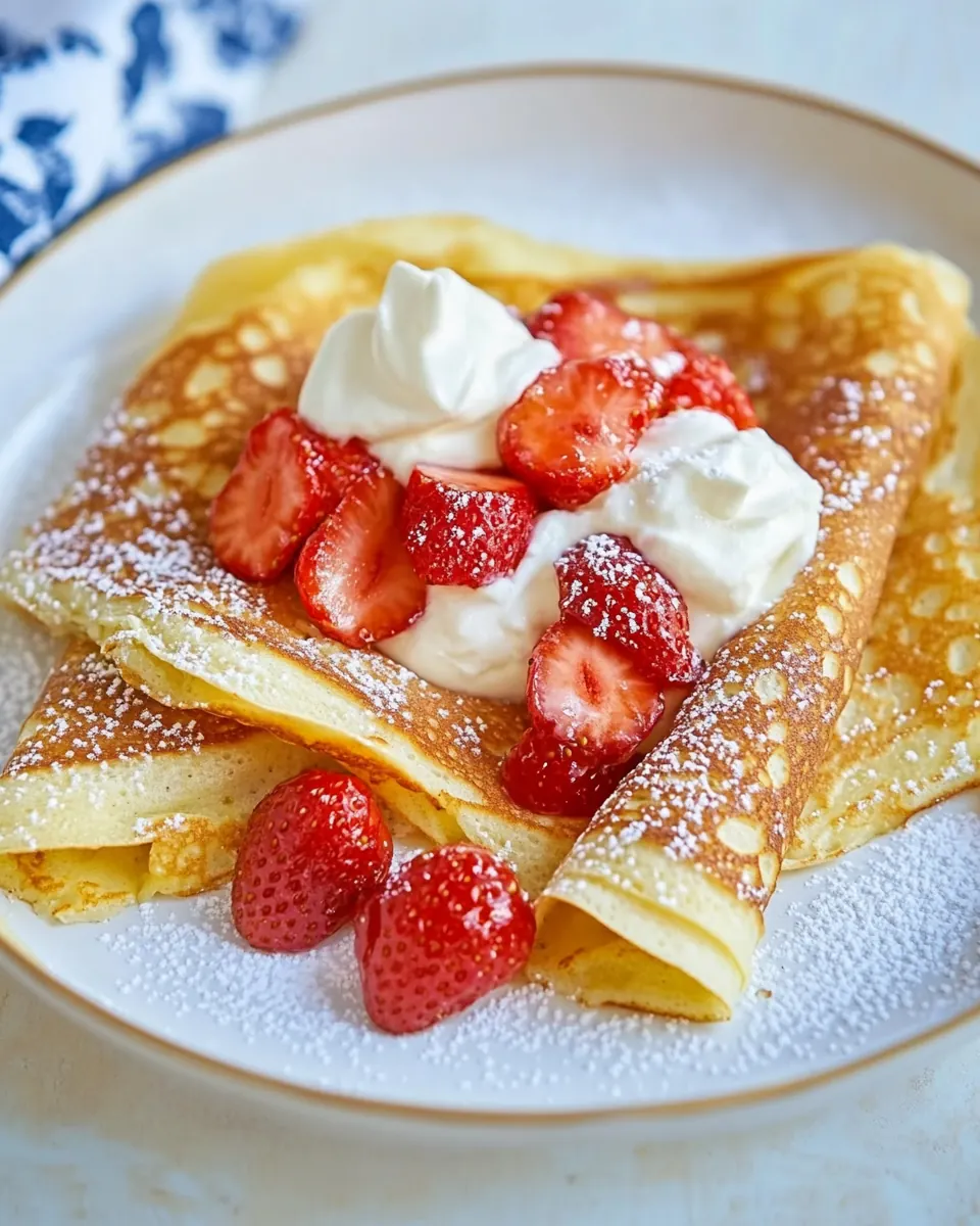 Strawberry Crepes