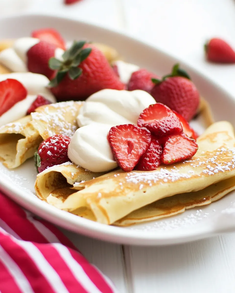 Strawberry Crepes
