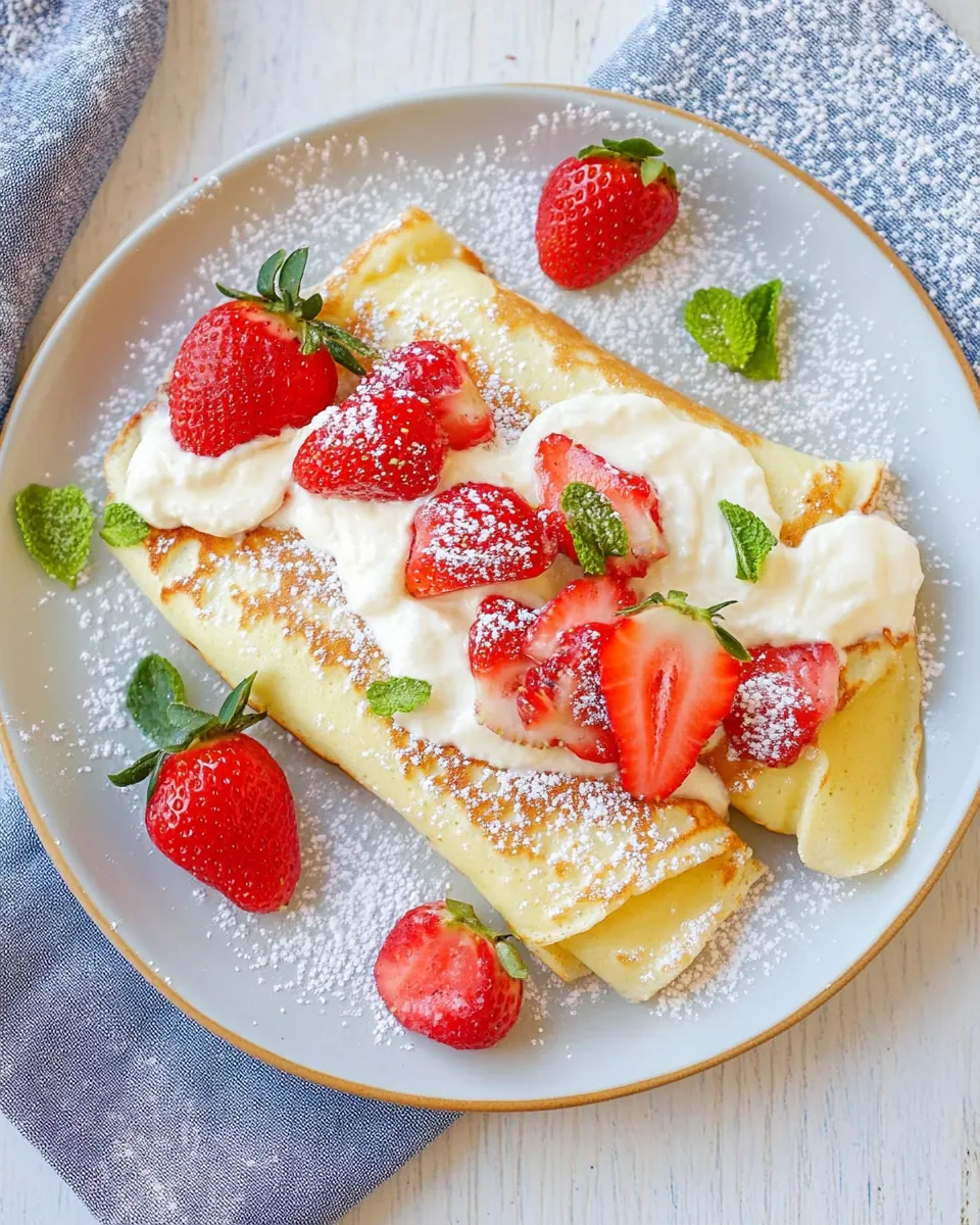 Strawberry Crepes