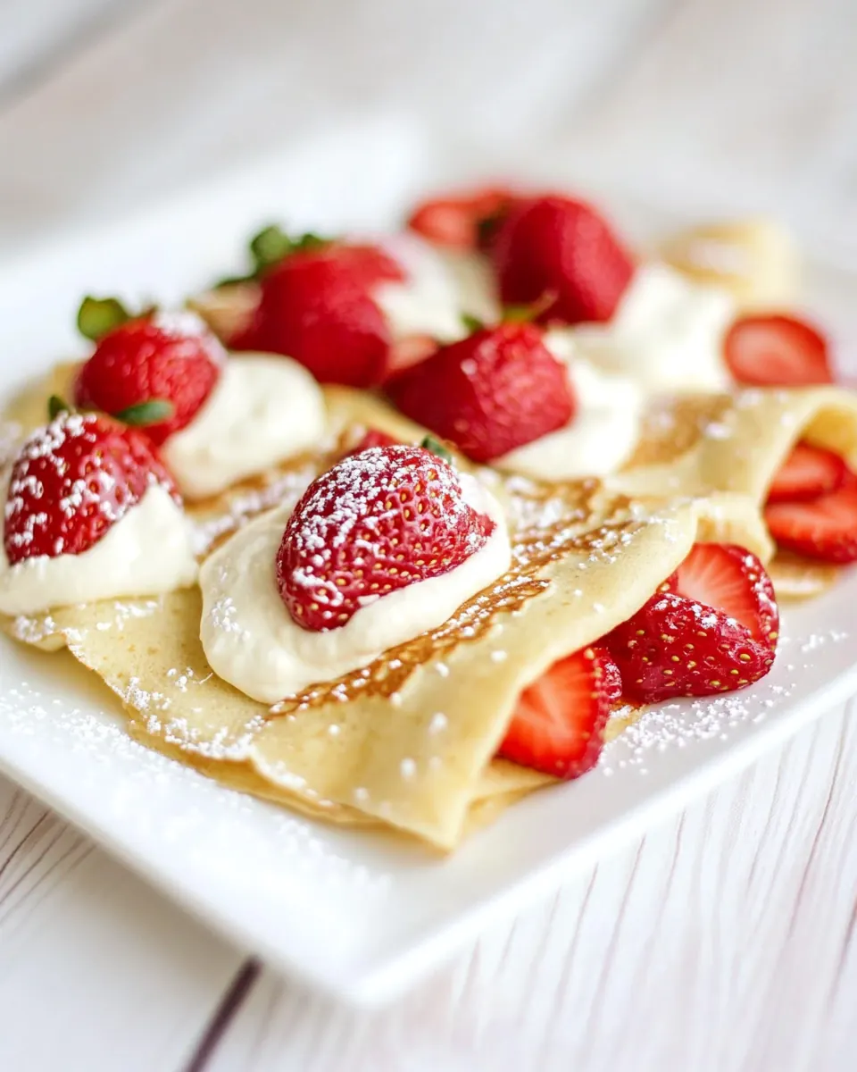 Strawberry Crepes