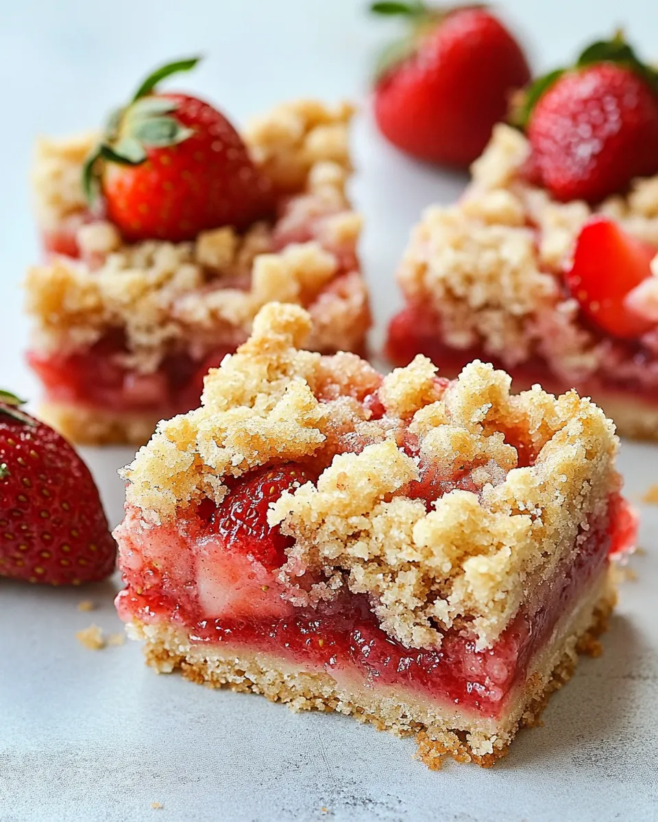 Strawberry Crumb Bars