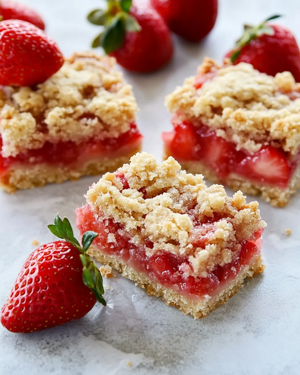 Strawberry Crumb Bars