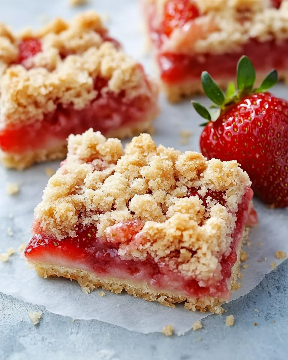 Strawberry Crumb Bars