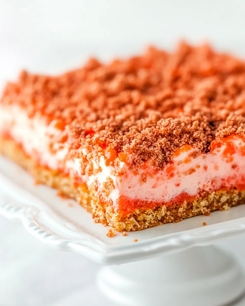 Strawberry Crunch Cake
