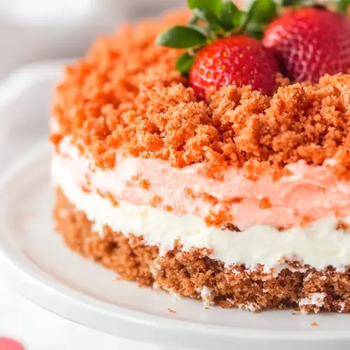 Strawberry Crunch Cake