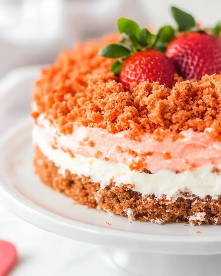 Strawberry Crunch Cake