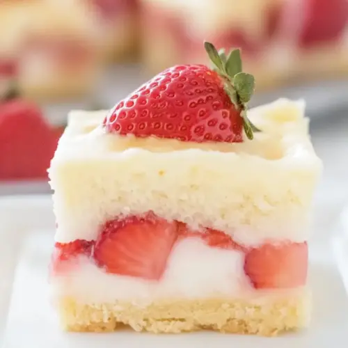 Strawberry Custard Bars