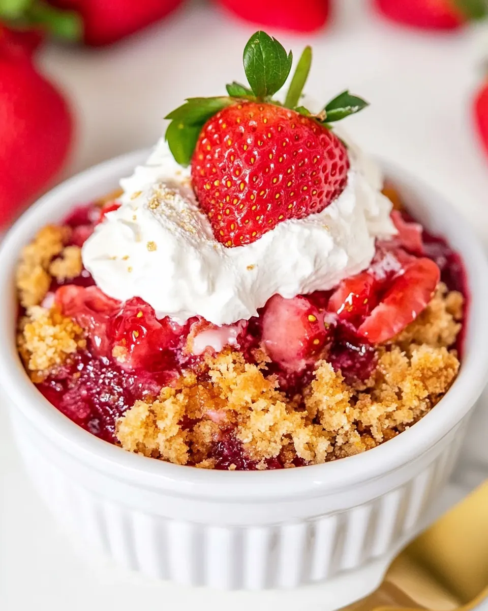 Strawberry Dump Cake