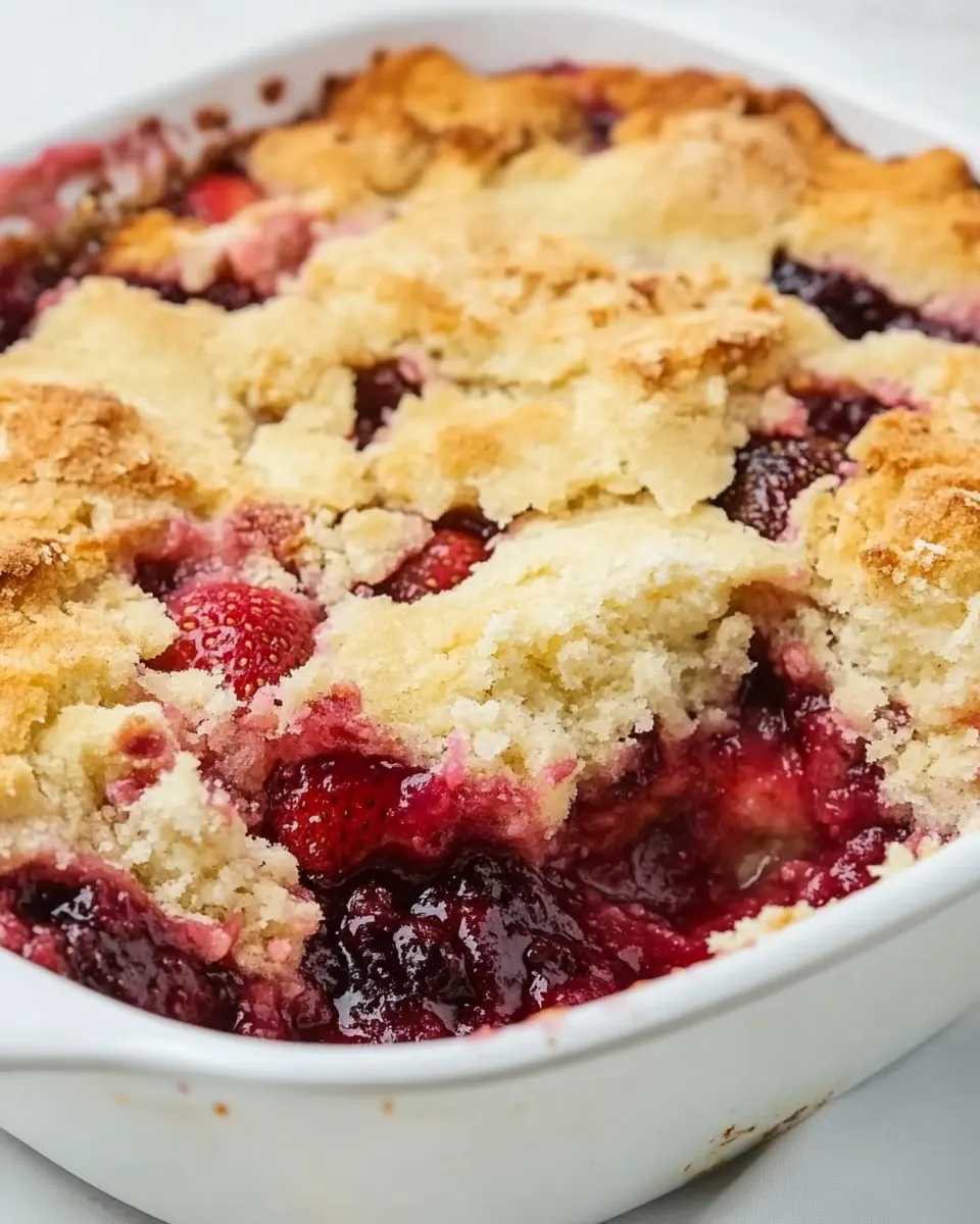Strawberry Dump Cake