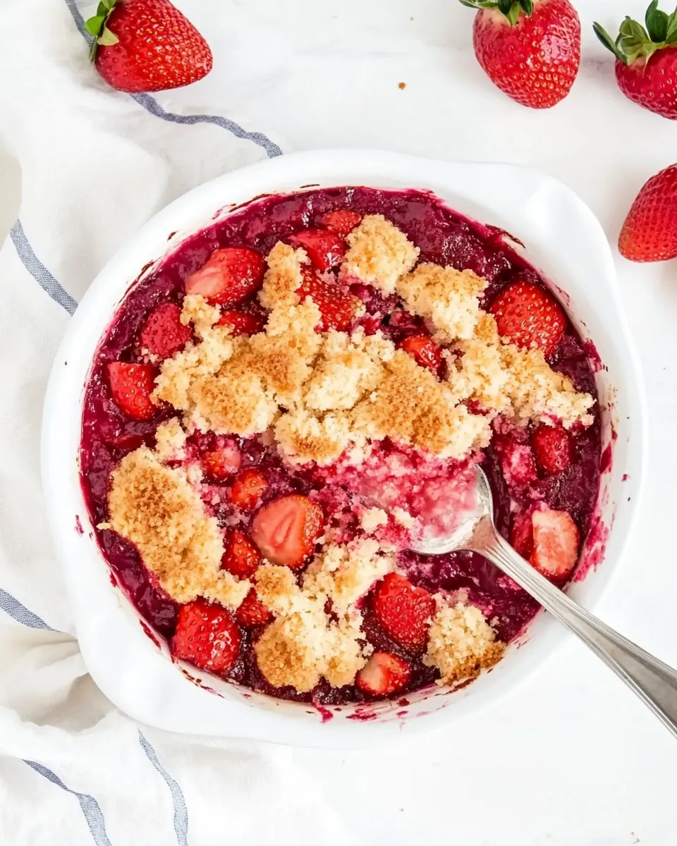 Strawberry Dump Cake