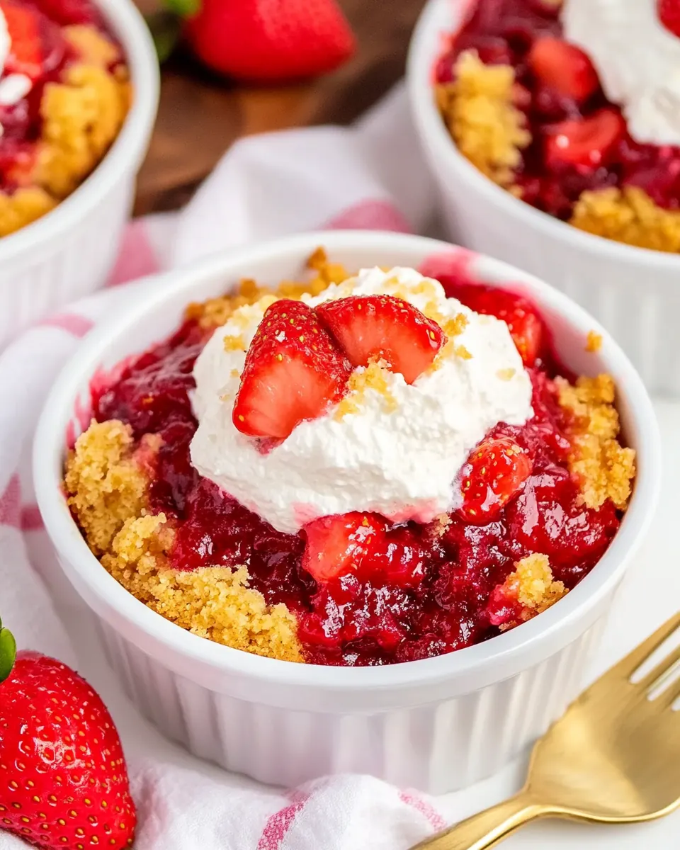 Strawberry Dump Cake