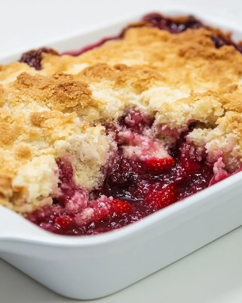 Strawberry Dump Cake