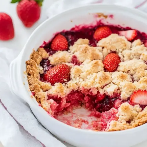 Strawberry Dump Cake